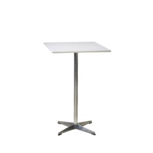 BAR TABLE- WHITE SQUARE