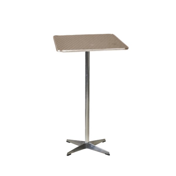 BAR TABLE - ALUMINUM, SQUARE