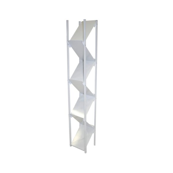 "WENDY" BROCHURE STAND - WHITE