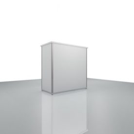 Desk with lockable door