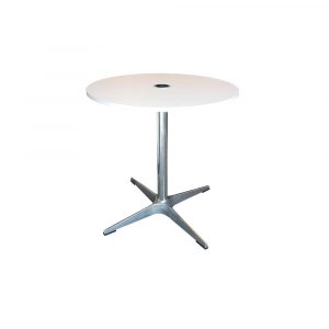 CAFÉ TABLE, WHITE W/CHARGINGPOINT