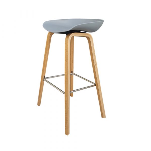"PETRA" BARSTOOL - GREY