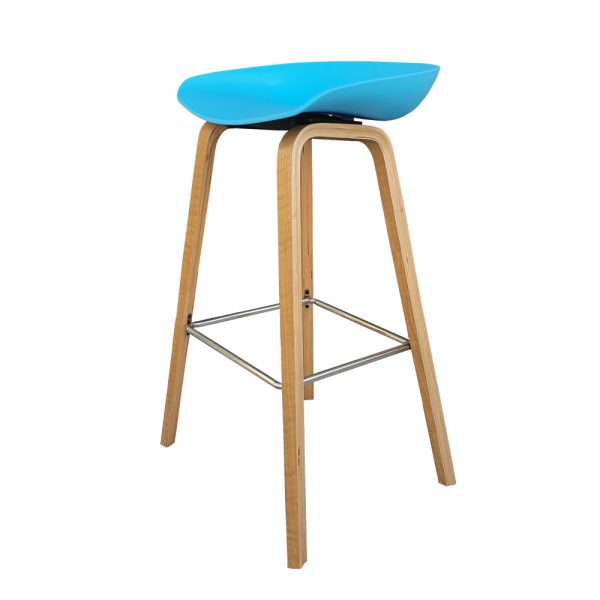 "PETRA" BARSTOOL - LIGHT BLUE