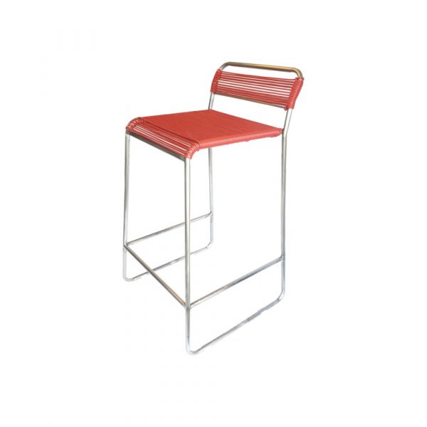 "STRING" BARSTOOL - RED