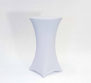 Stretch cloth for pub table - white