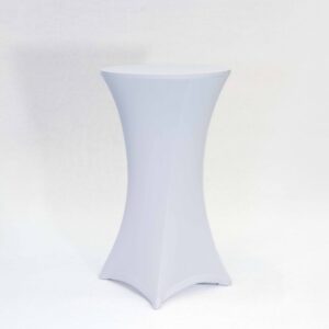 Stretch cloth for pub table - white