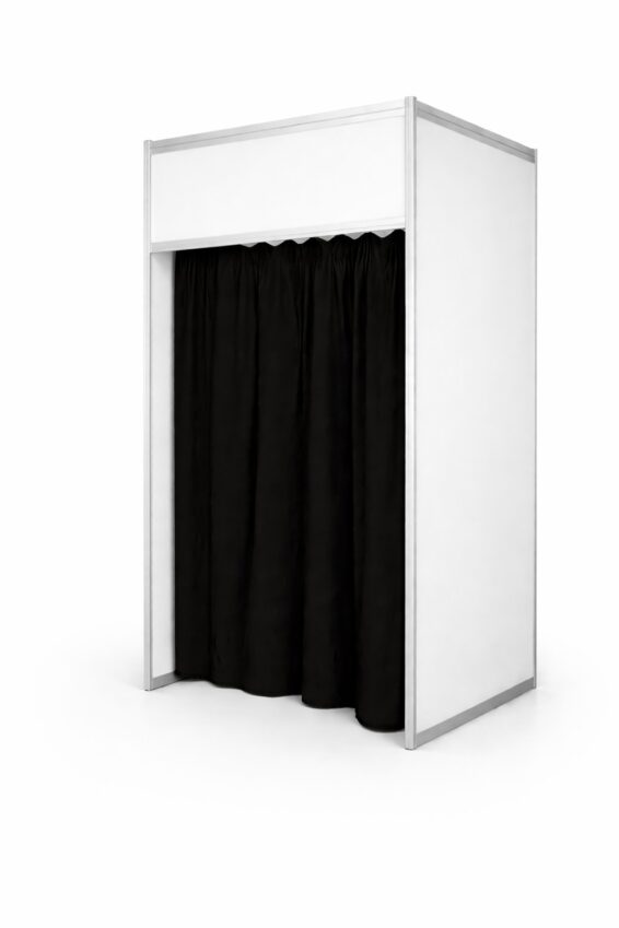 Curtain 1m with top header