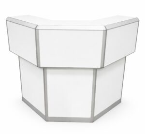 Bar counter – corner, white