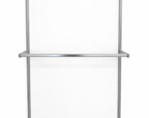 Wall-mounted clothing rail