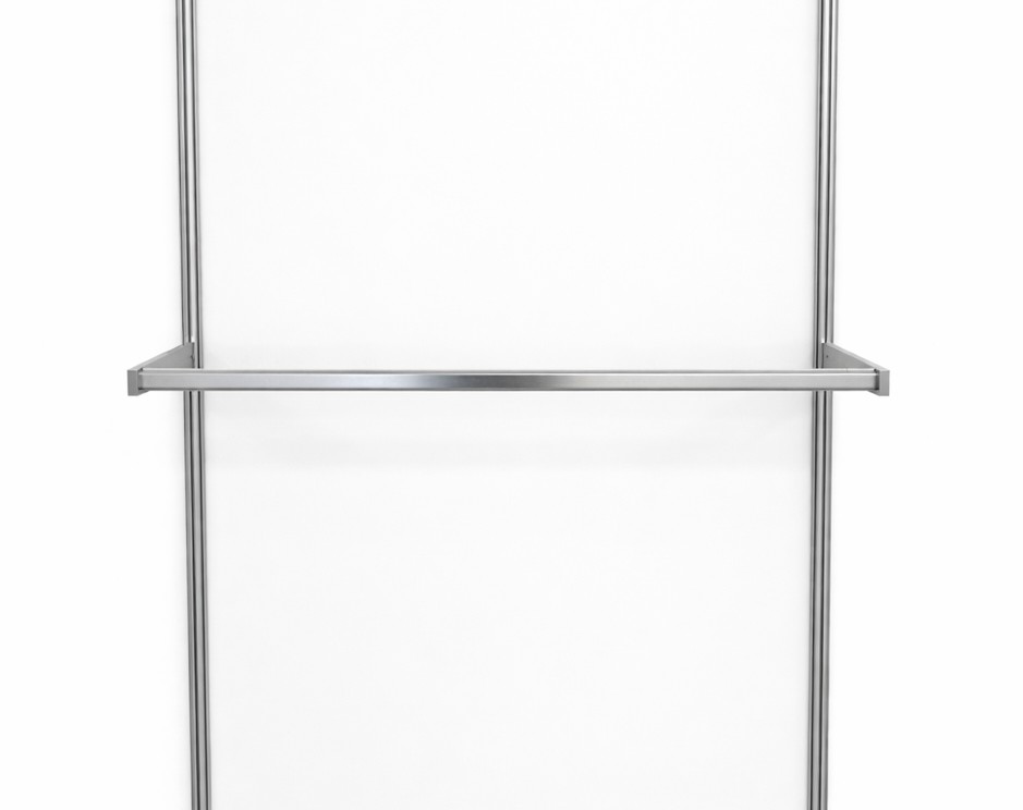 Wall-mounted clothing rail