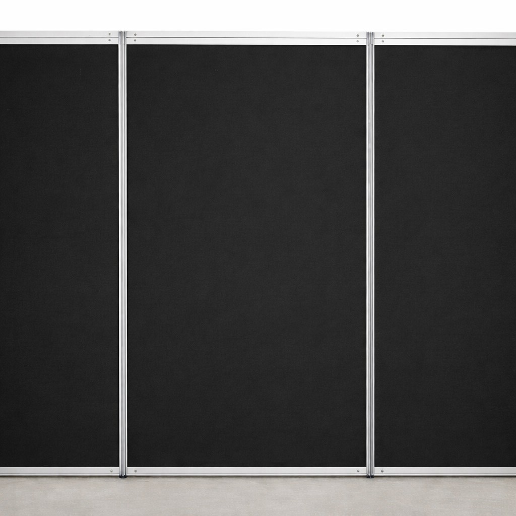 Exhibition walls 1m - black
